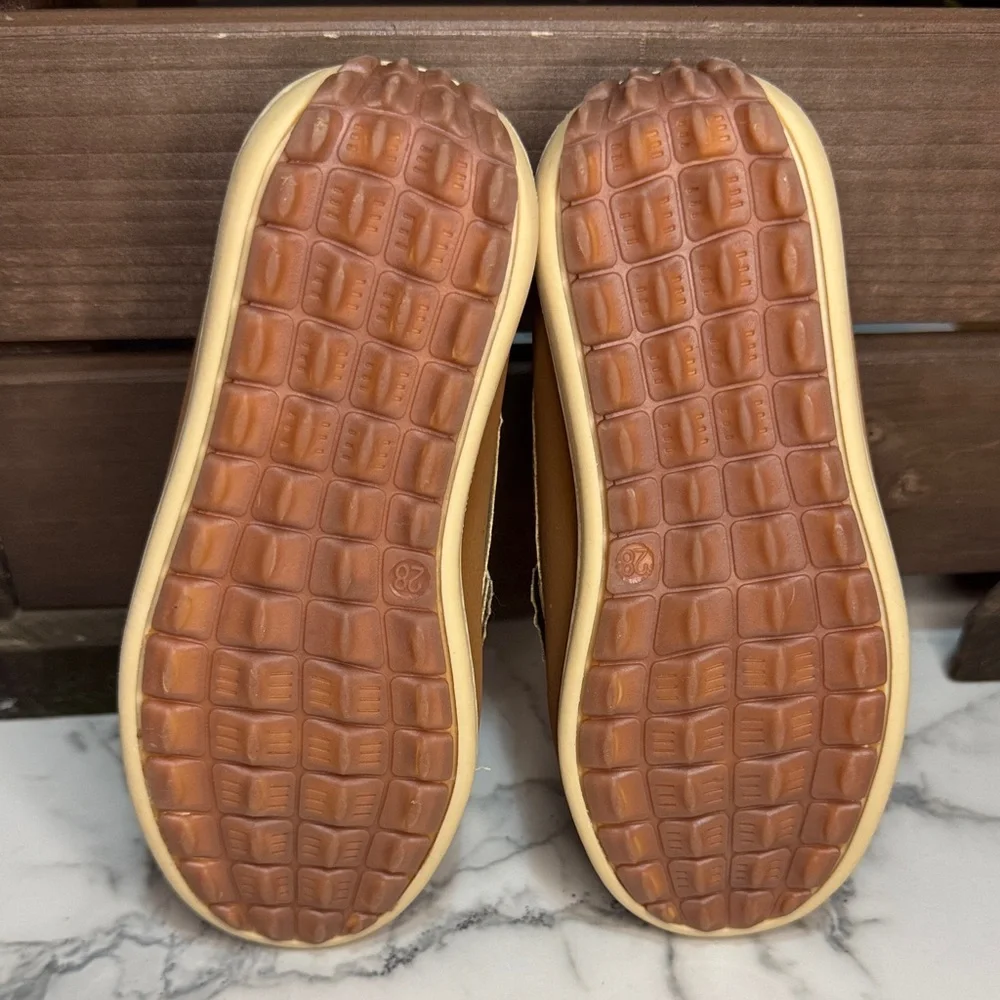 4/$15 Kids Tan Loafers Size
